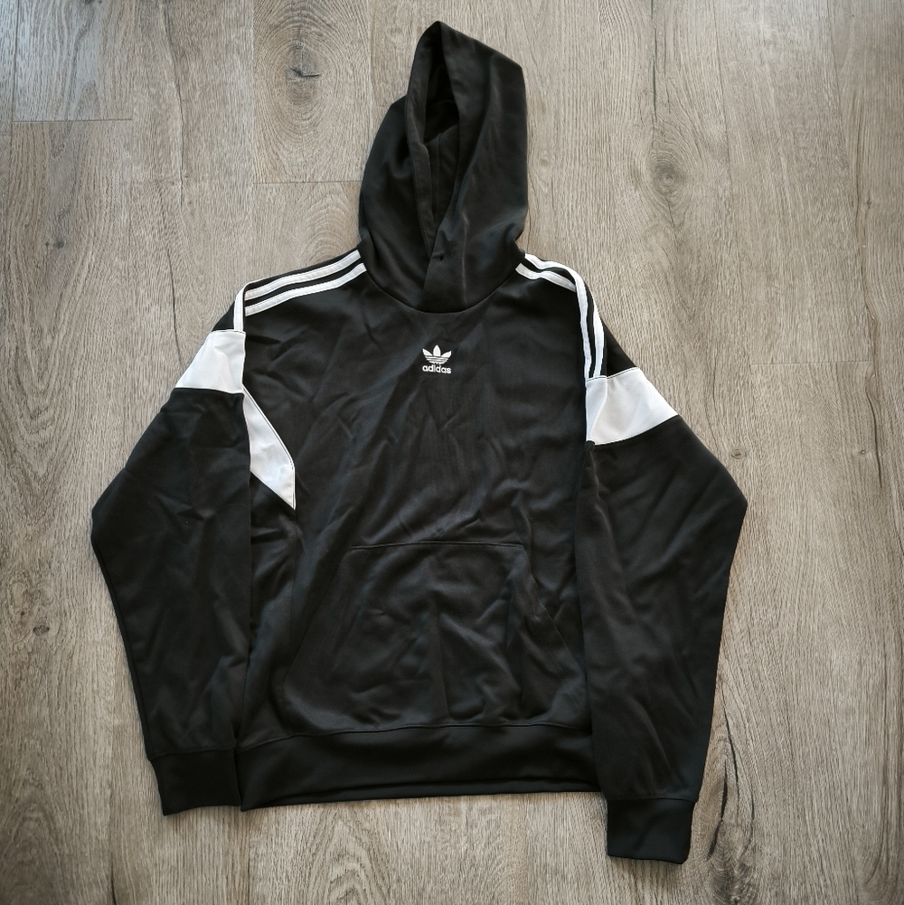 Adidas W Black and White Hoodie